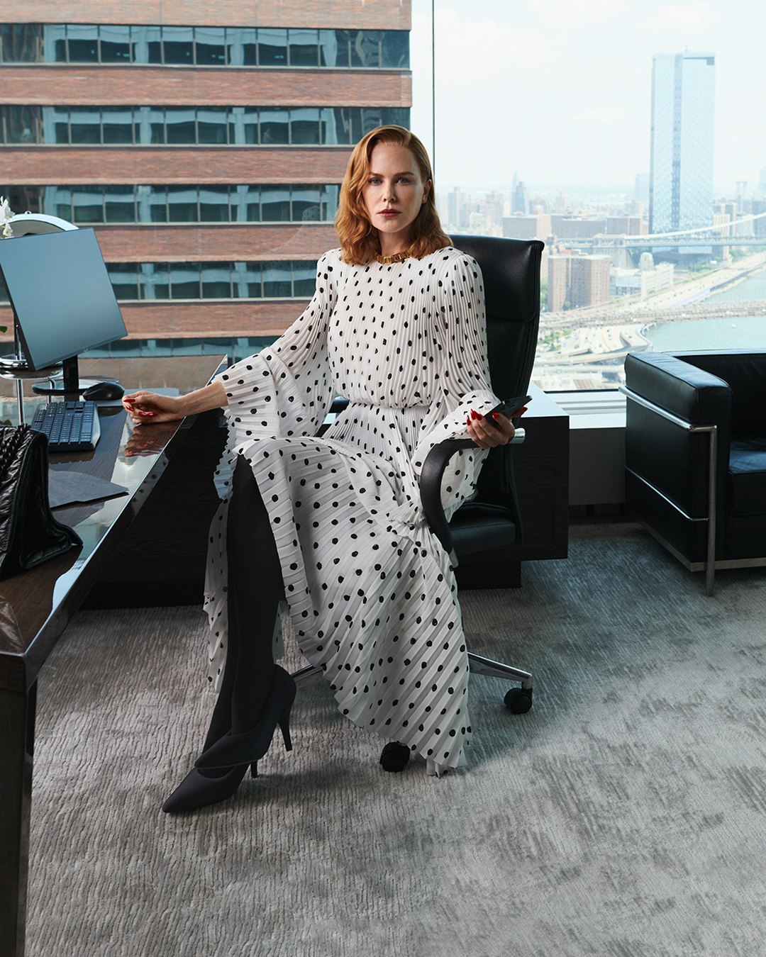 Nicole Kidman Heads to the Office in New Balenciaga Campaign