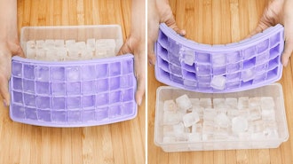 CZWL&HG Silicone Ice Cube Tray with Lid
