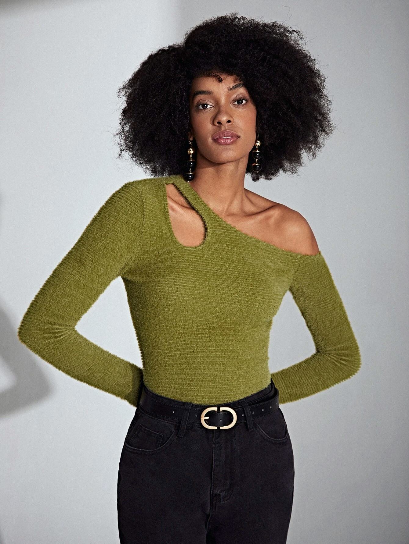 Asymmetrical Cut-Out Tee