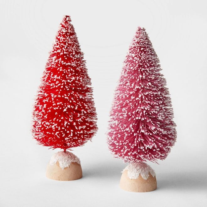 Decorative Sisal Bottle Brush Tree Set