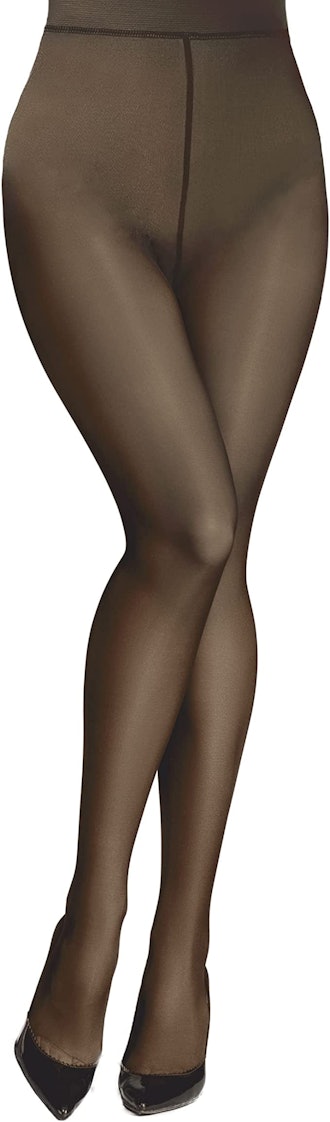 Aobiono Fake Sheer Fleece Tights