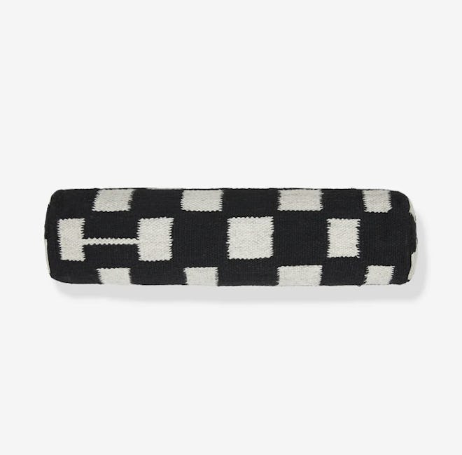 Irregular Checkerboard Bolster Pillow