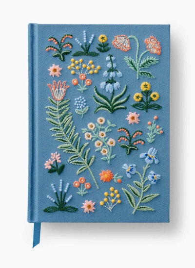 This Menagerie Garden Embroidered Journal is one of the best gifts to give your mother-in-law for Ch...