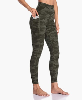 Heathyoga Black Yoga Pants w/Pockets Extra Soft Leggings Size Large Heath  Yoga