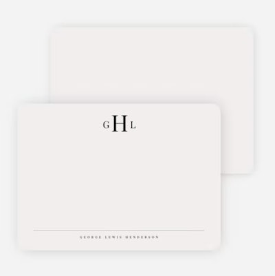 Classic Monogram Stationery is one of the best gifts to give your mother-in-law.