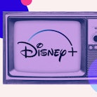The Disney+ logo on a TV
