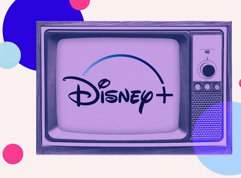 The Disney+ logo on a TV