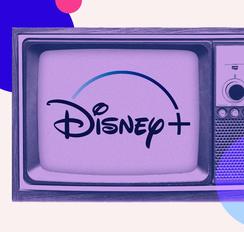 The Disney+ logo on a TV