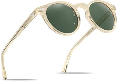 Carfia Vintage Round Polarized Sunglasses