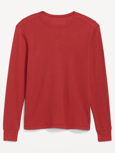 This Thermal-Knit Long-Sleeve T-Shirt for Men in Red is part of Old Navy's Black Friday sale in 2022...