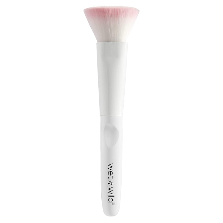 wet n wild flat top brush is the best blending brush for liquid and powder products