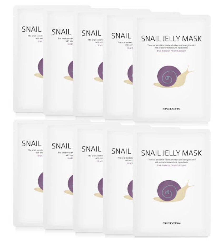 Skederm Snail Jelly Face Mask (10-Pack)