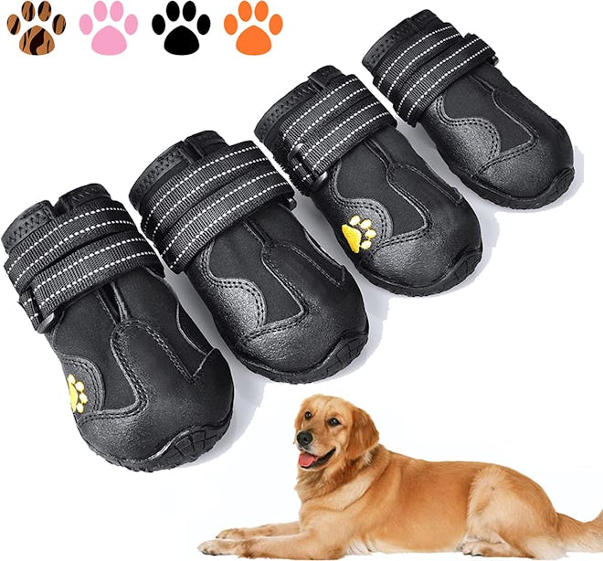 XSY&G Waterproof Dog Boots (4 Pieces)