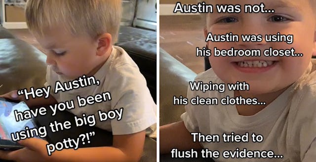 A mom shared her struggle potty training her toddler, and it is disgusting and relatable.
