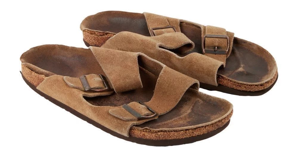 Steve Jobs' old Birkenstocks