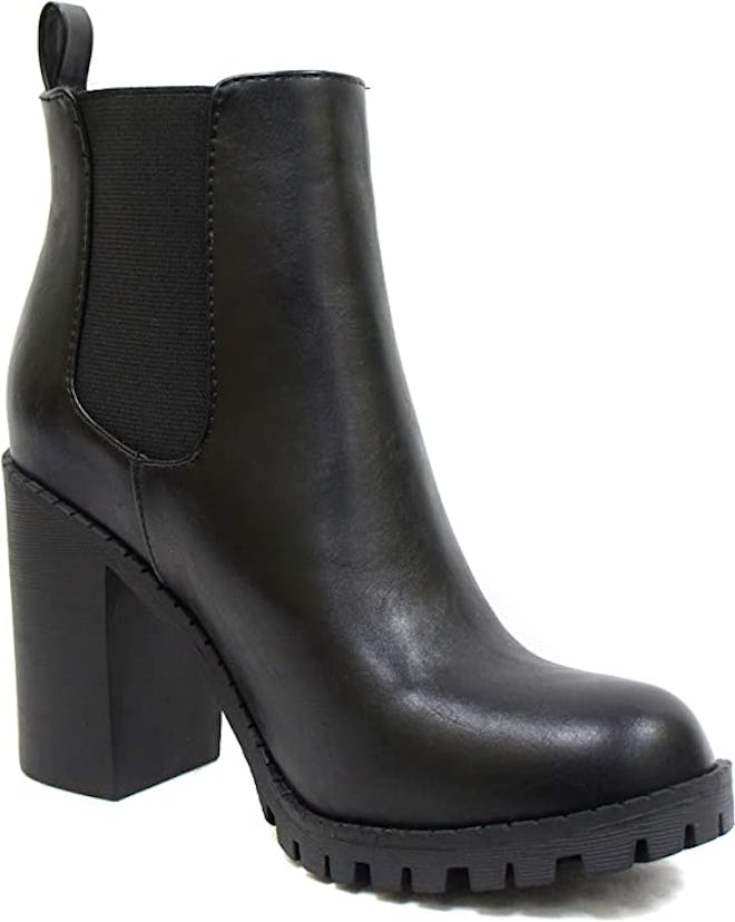 Soda Glove Chunky Heel Ankle Boot