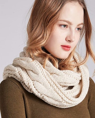 NEOSAN Thick Ribbed Knit Infinity Scarf
