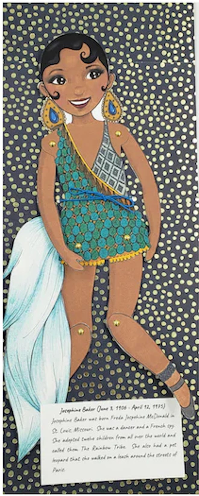 Josephine Baker Black History Paper Doll