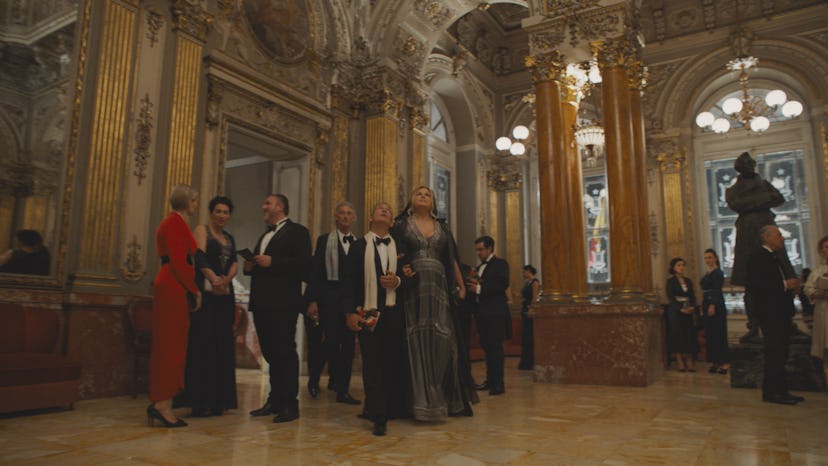 Jennifer Coolidge's character Tanya attends the opera in 'The White Lotus' Season 2 Episode 5.