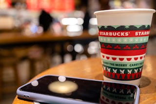 Starbucks holiday drinks come in many flavors, but they're all festive.