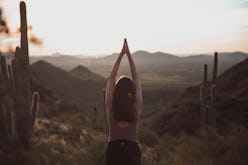 yoga in the desert