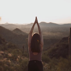 yoga in the desert