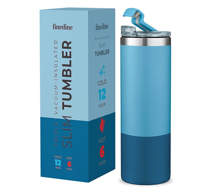 FineDine Insulated Skinny Stainless Steel Tumbler, 18 oz