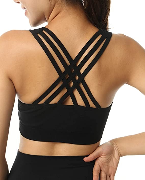 AKAMC Cross Back Wirefree Sport Bra (3-Pack)