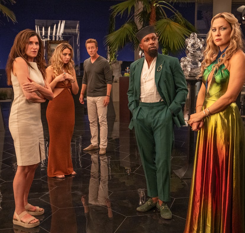 Glass Onion: A Knives Out Mystery: Kathryn Hahn as Claire, Madelyn Cline as Whiskey, Edward Norton a...