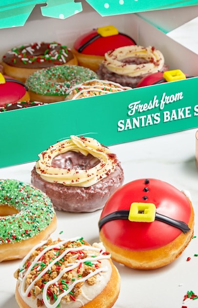 Krispy Kreme's Christmas 2022 Doughnuts Are Festive