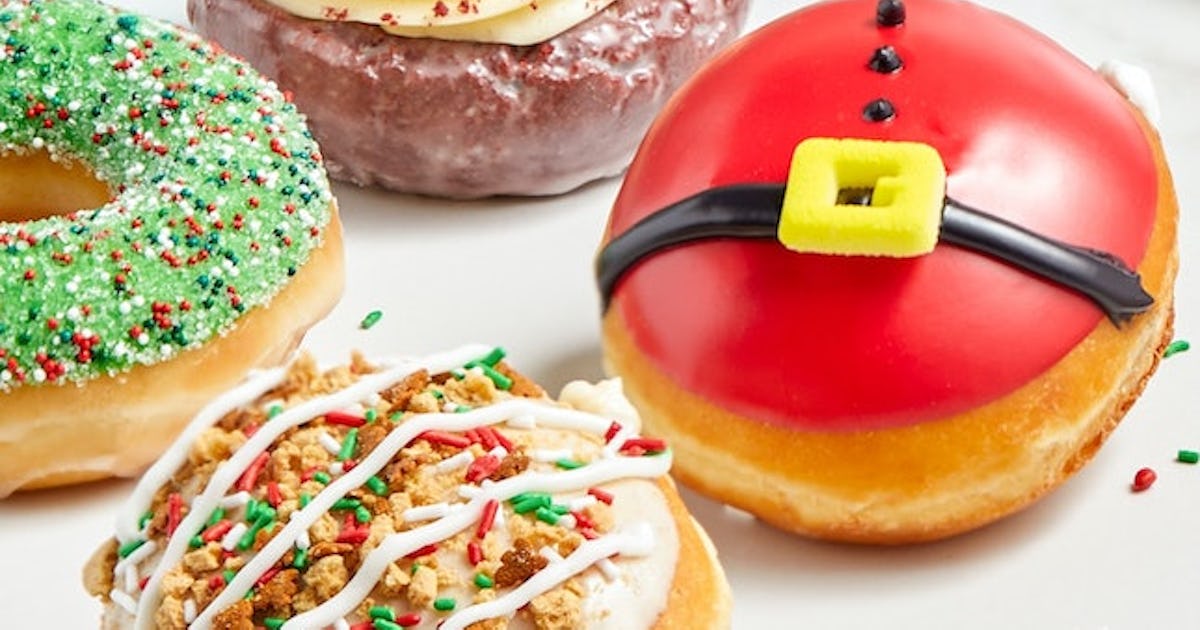 Krispy Kreme's Christmas 2025 Doughnuts Are Festive