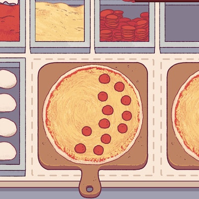 Skärmdump från bra pizza Great Pizza Nintendo Switch -spel