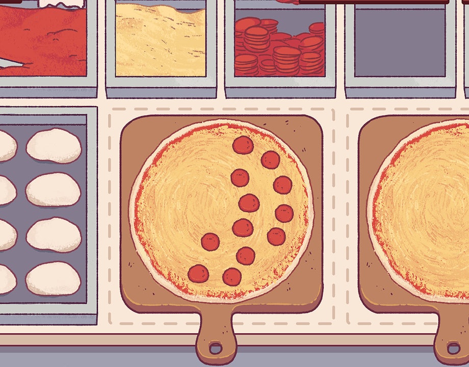 Tangkapan skrin dari Pizza Good Great Pizza Nintendo Switch Game