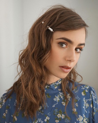 Lily Collins eyebrow arch