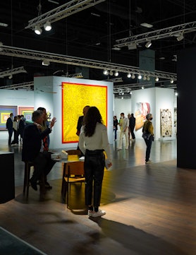 A view of the Art Basel Miami Beach hall. 