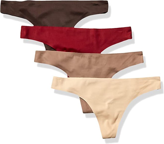 Amazon Essentials Seamless Stretch Thong Underwear (4-Pack)