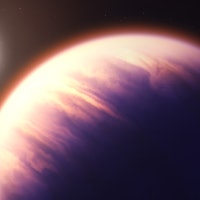 image of a planet bathed in its star's light