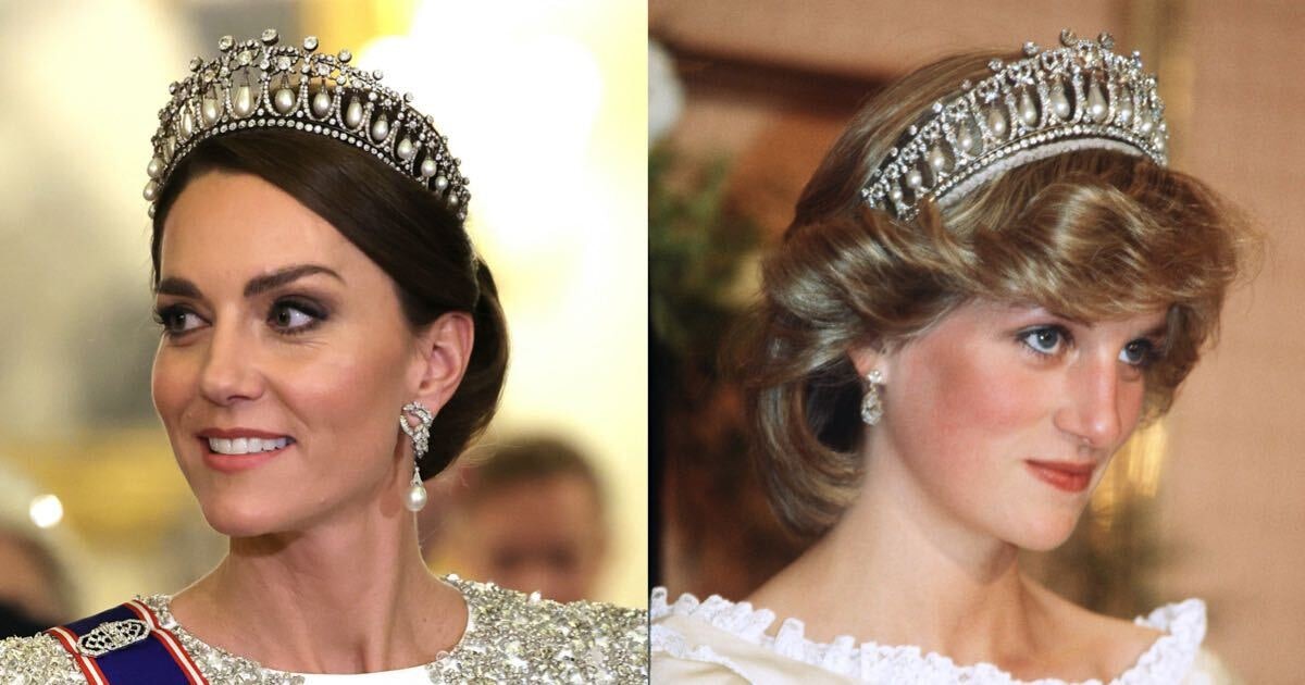 Kate Middleton Honored Princess Diana With Pearl Tiara & Earrings