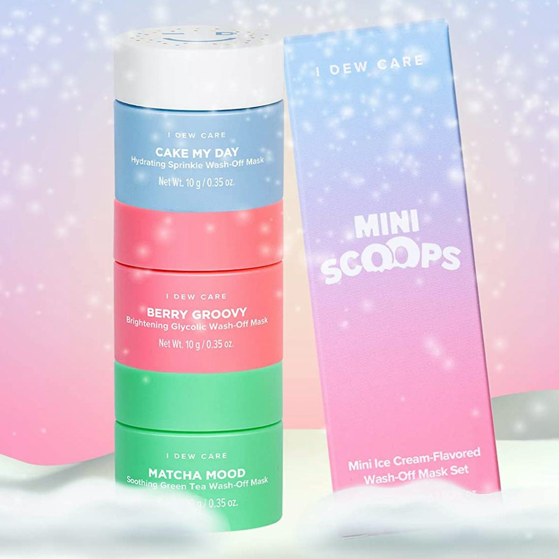 I DEW CARE Mini Scoops Travel Sized Skin Care Trio Set