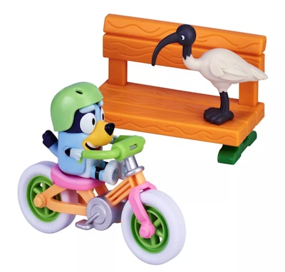 Bluey's Bicycle Mini Playset is one of the best Bluey gifts for kids.