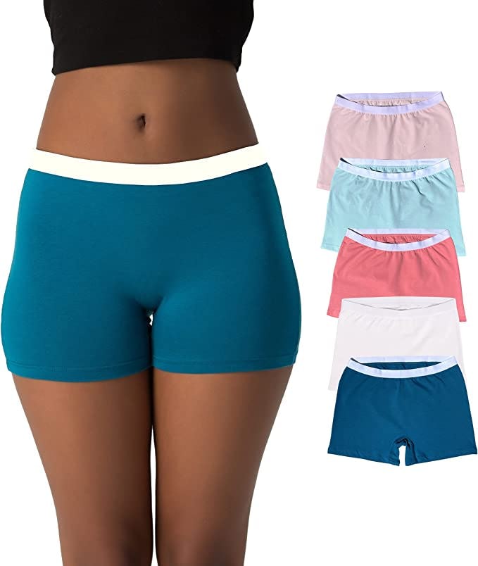 EVARI Cotton Boyshorts (5-Pack)