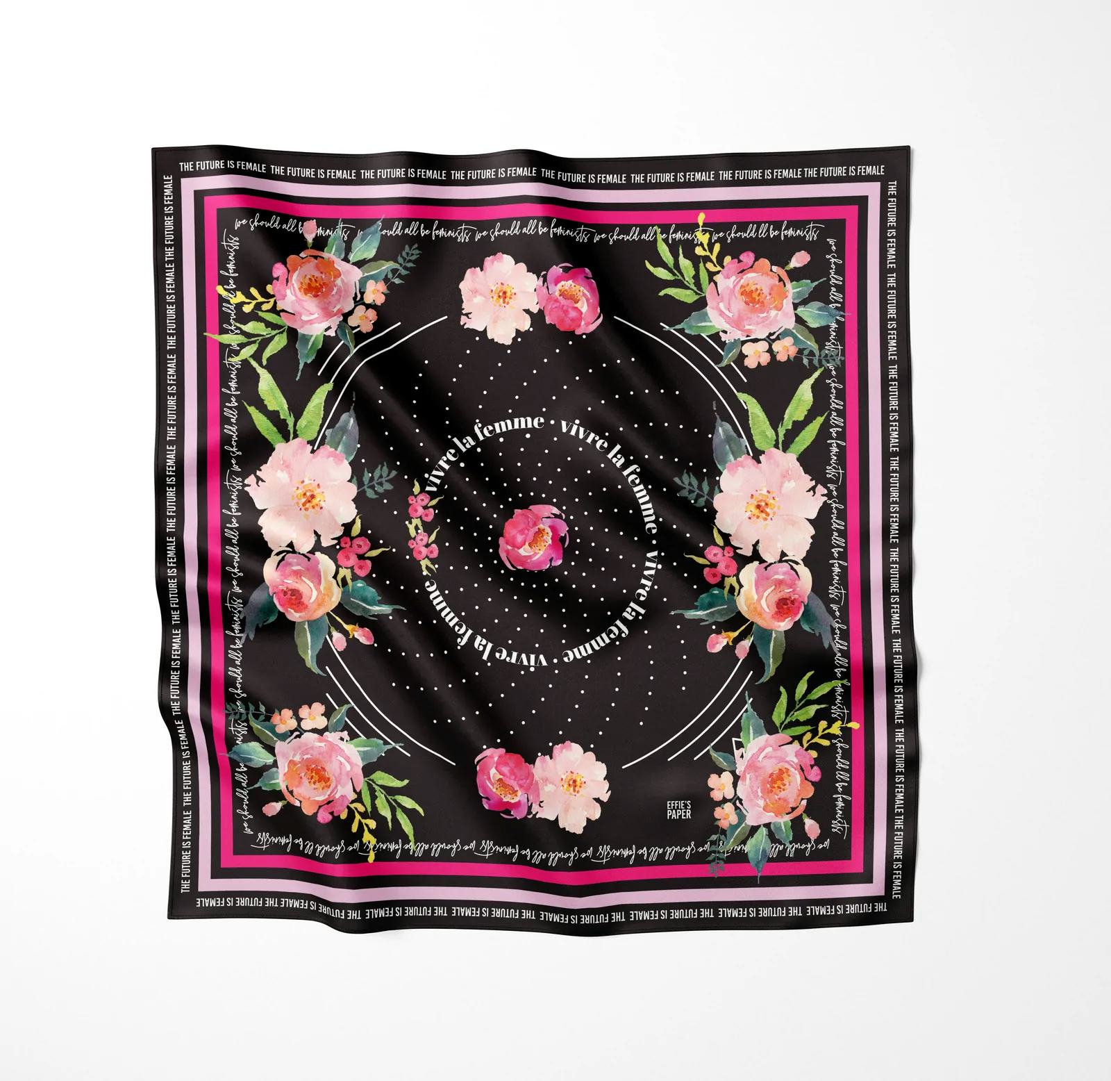 the future is female silk scarf