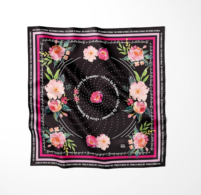 the future is female silk scarf