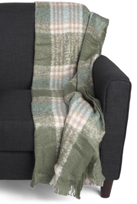 THE PRAIRIE BY RACHEL ASHWELL Oversized Brushed Plaid Throw