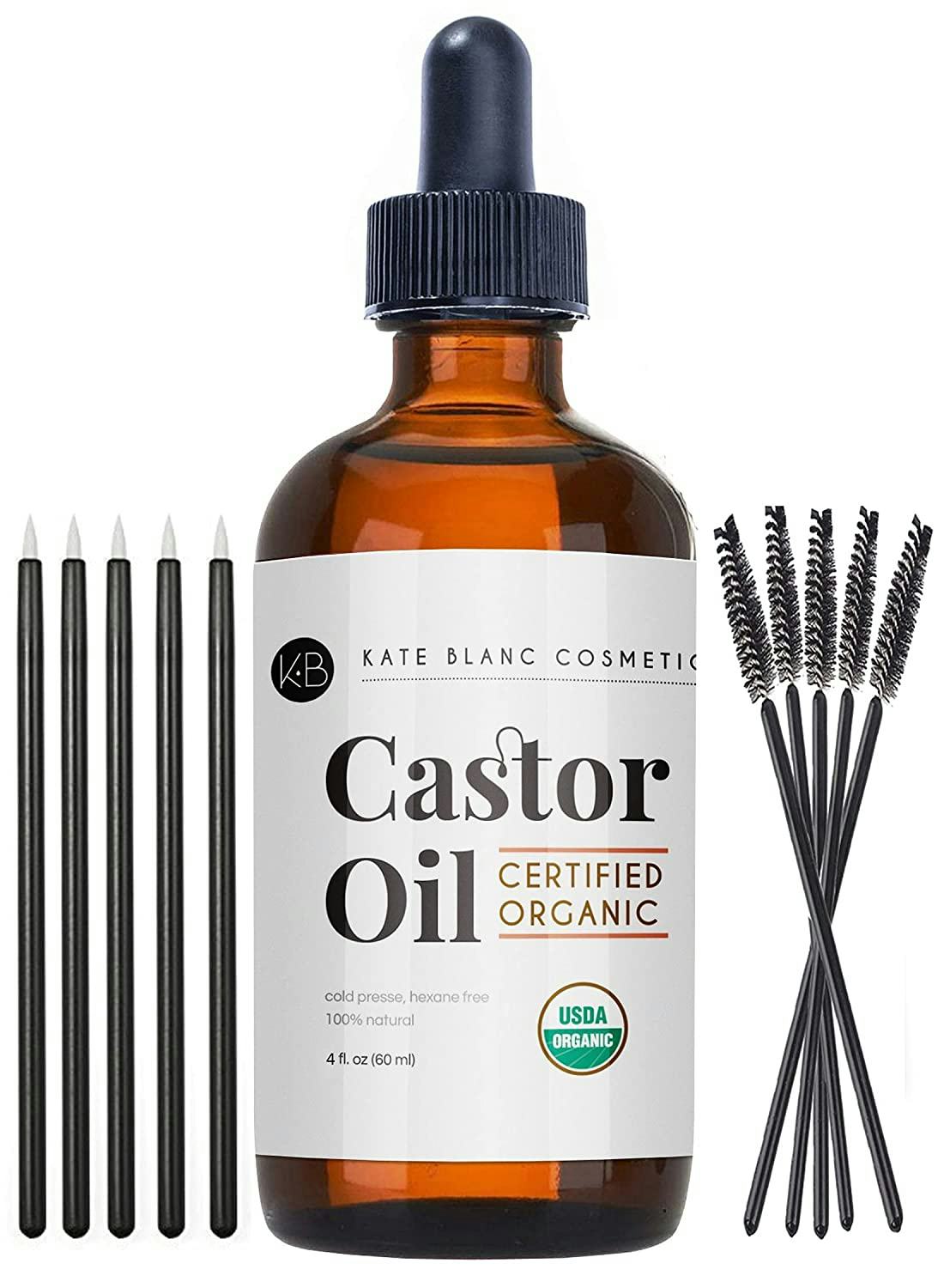 kate blanc cosmetics castor oil is the best castor oil set for eyebrow growth