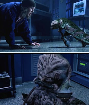 Freddy Krueger transforms into a pot-smoking caterpillar.