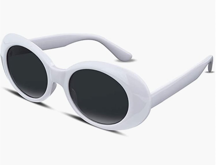 FEISEDY White Clout Goggle Sunglasses