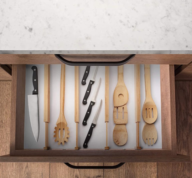 Homemaid Living Bamboo Drawer Dividers (4-Pack)