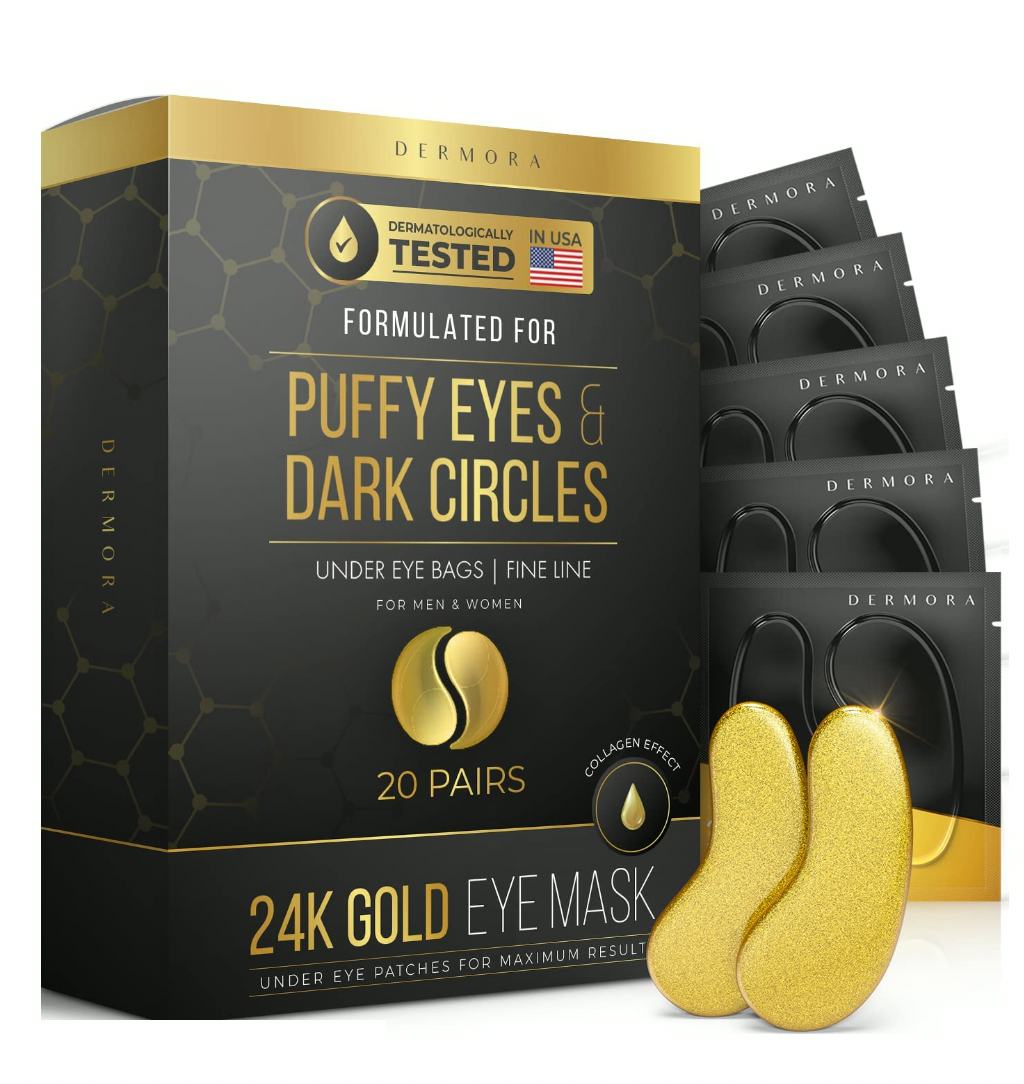DERMORA Under Eye Mask Patches (20-Pack)