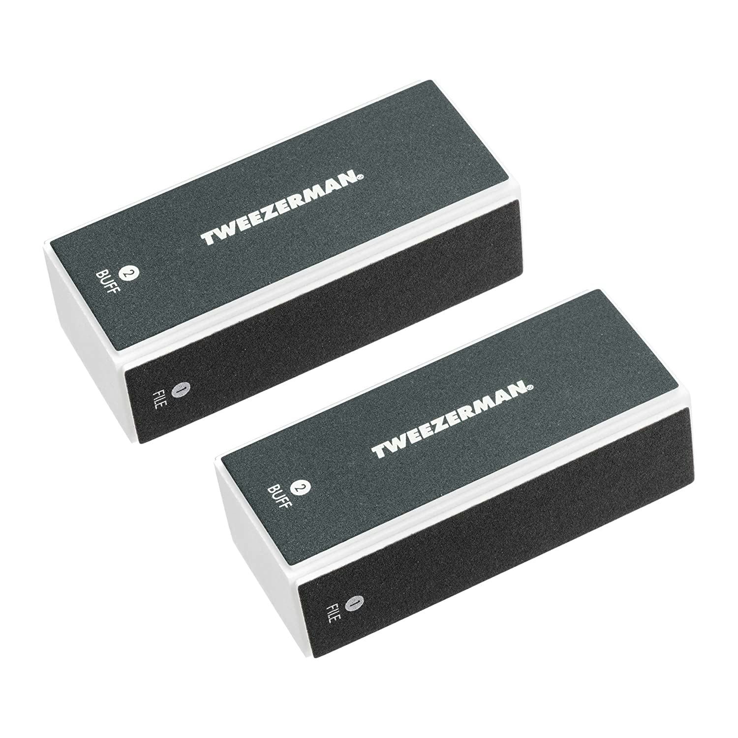Tweezerman Black Nail Buff is what to put on nails after removing acrylics.